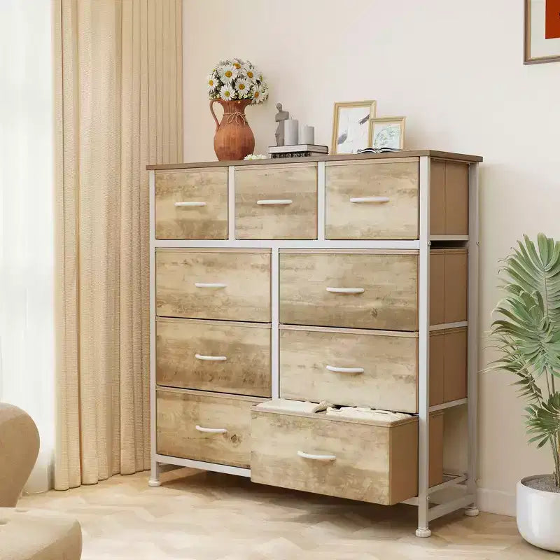 9 Drawer Storage Dresser Chest