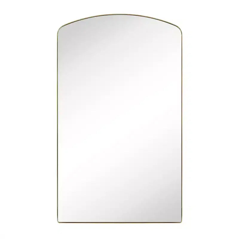 Arched Metal Framed Wall Bathroom Vanity Mirror