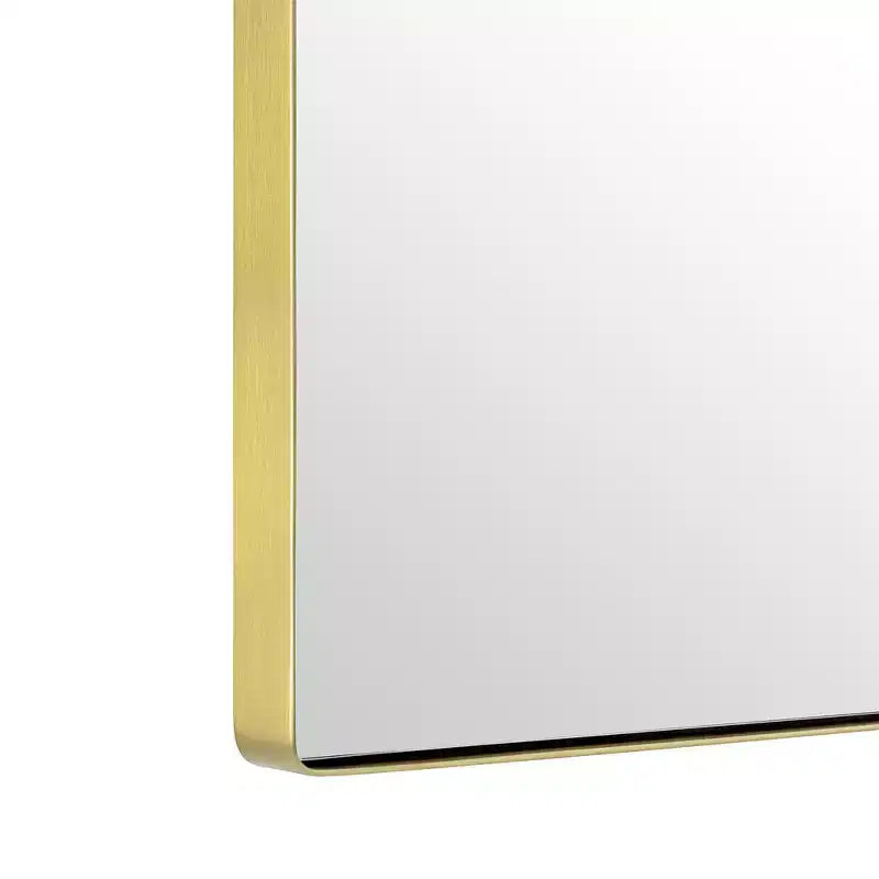 Arched Metal Framed Wall Bathroom Vanity Mirror