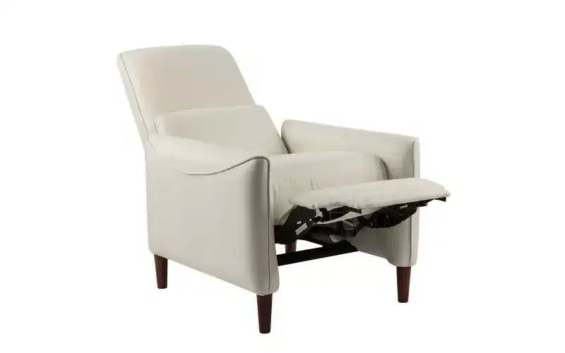 Owen Upholstered Recliner Chair with Rubberwood Tapered Legs