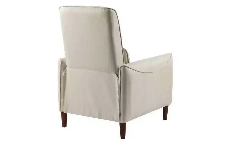 Owen Upholstered Recliner Chair with Rubberwood Tapered Legs