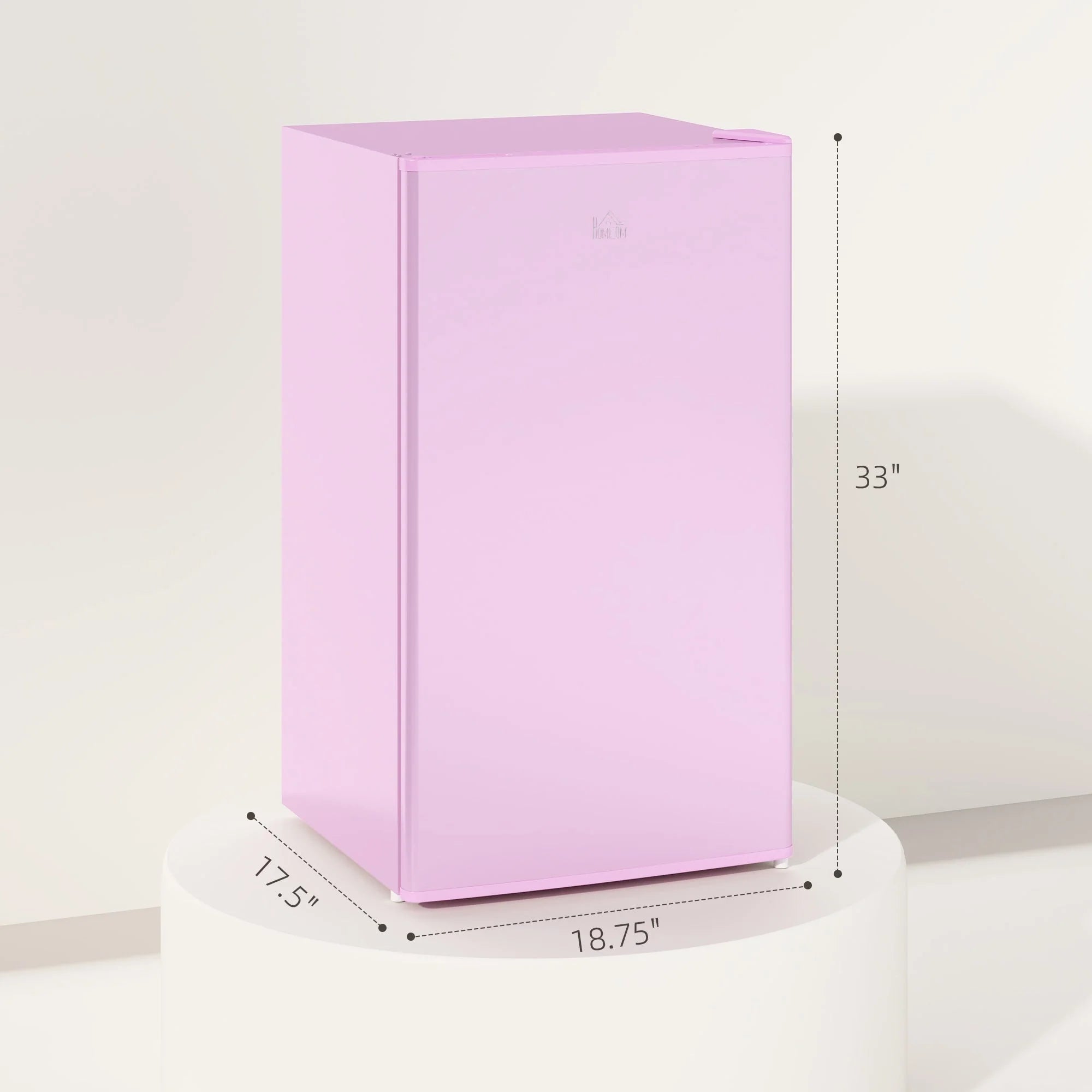 Mini-réfrigérateur de 3,2 pi³ avec congélateur, réfrigérateur compact à porte unique avec thermostat réglable pour chambre à coucher