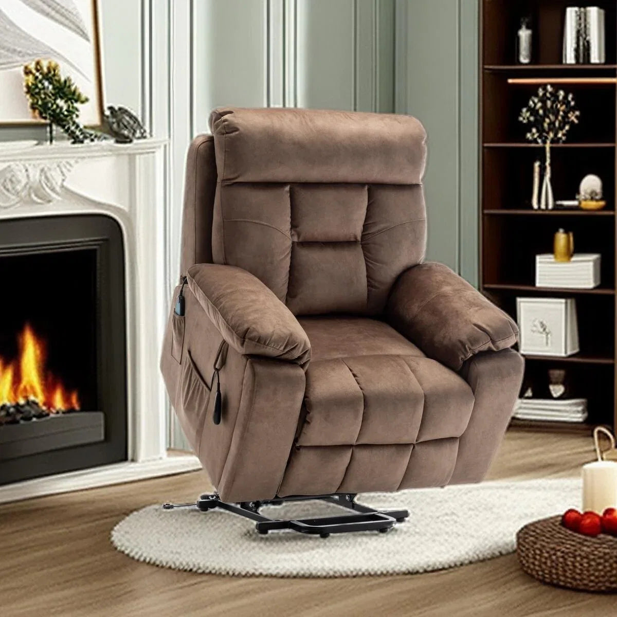 Fauteuil inclinable électrique releveur de massage chauffant