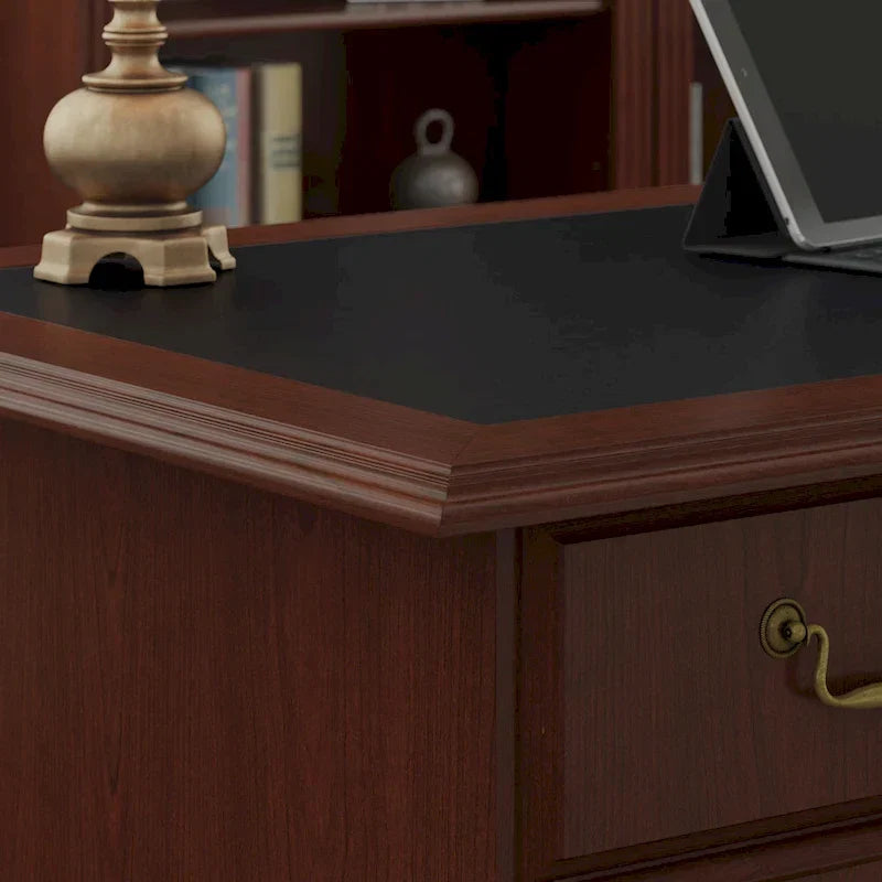 Bureau de direction Bush Furniture Saratoga avec tiroirs et rangements