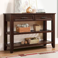 Table console de 42 po avec tiroirs et étagères à niveaux