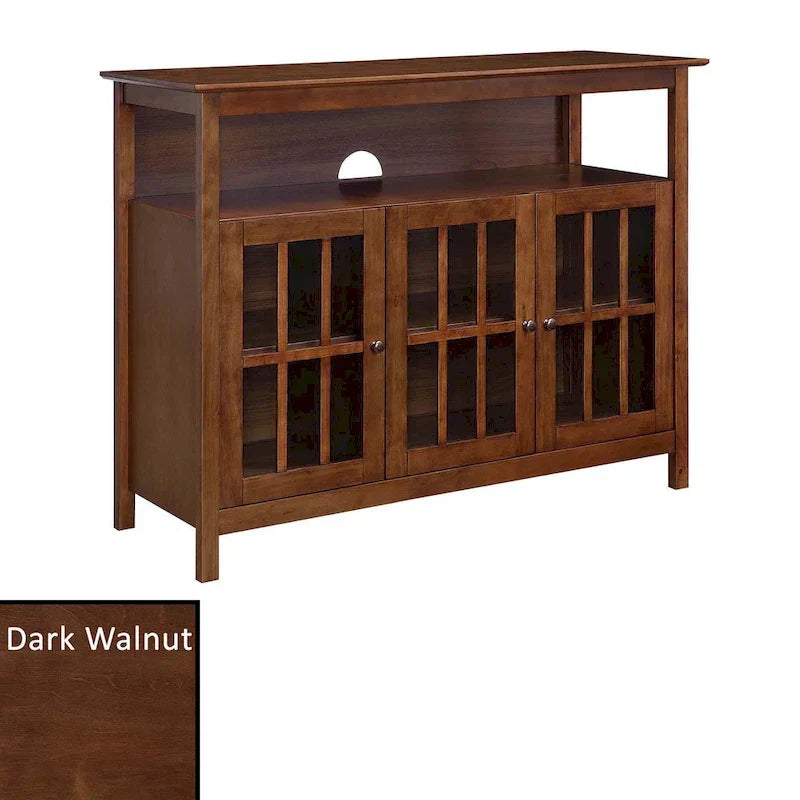 Meuble TV de luxe Big Sur de Convenience Concepts avec armoires de rangement et étagère pour téléviseurs jusqu'à 55 pouces