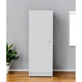 HomeRoots 47 Armoire de cuisine ou de rangement en bois blanc - 16,9' X '47,4' X '12,3