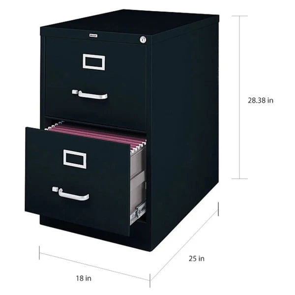 Classeur vertical commercial Hirsh à 2 tiroirs pour documents grand format