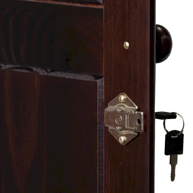 Armoire 3 portes - Blanc/Moka/Java - Bois massif